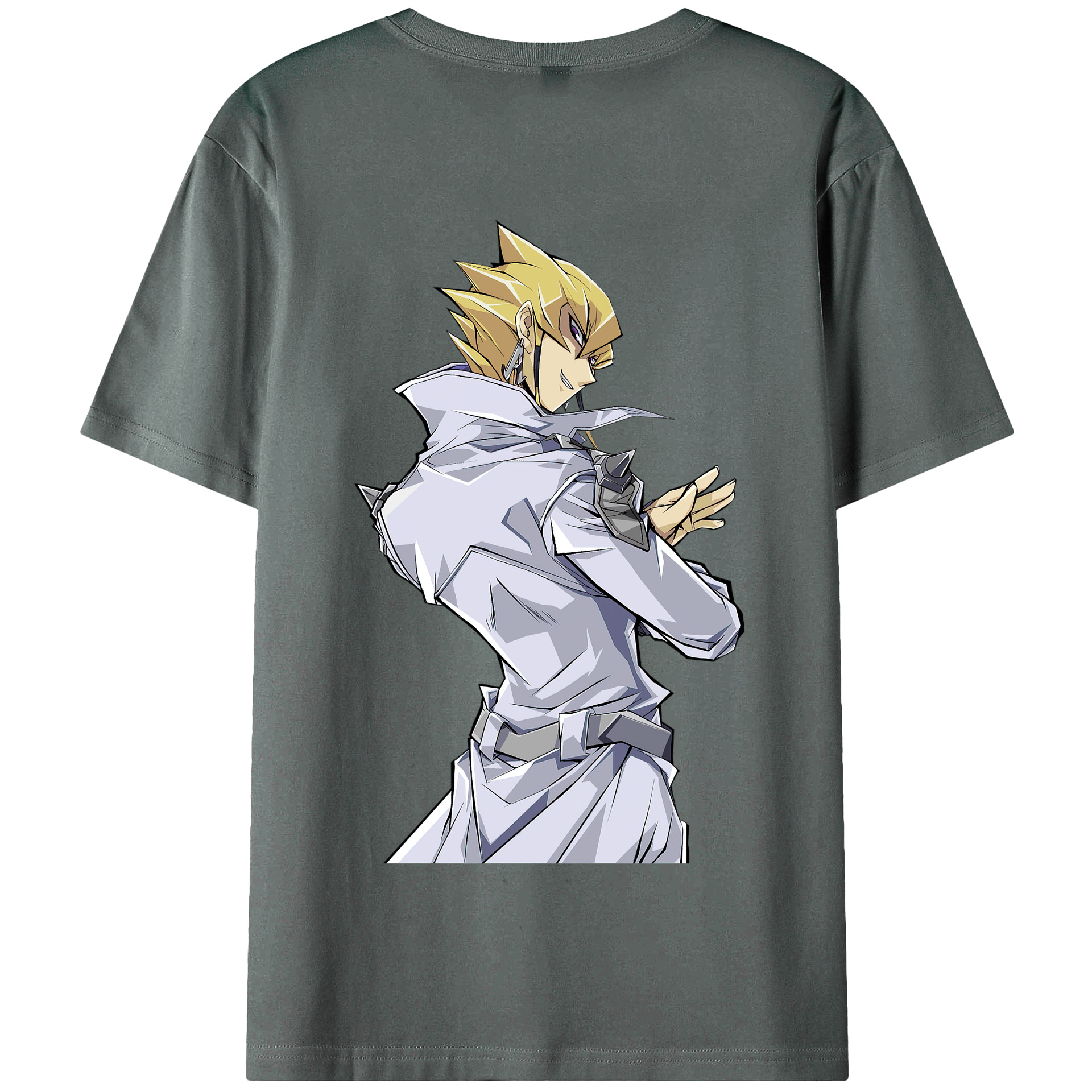 （画像用） 遊☆戯☆王 Yu-Gi-Oh! 綿100％半袖Tシャツ（背面プリント）